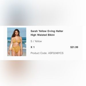 Yellow-Orange swimsuit, Bikini